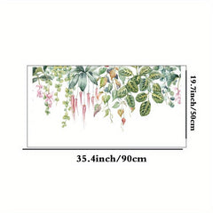 Green Leaves Butterfly Window Film