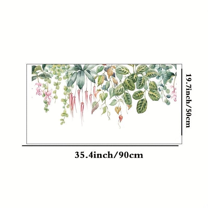 Green Leaves Butterfly Window Film