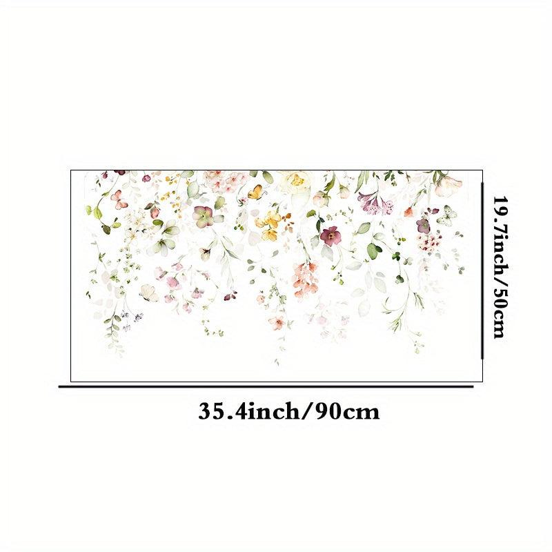 Green Leaves Butterfly Window Film