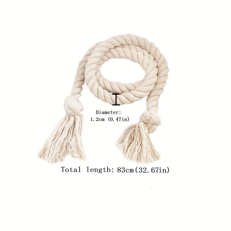 2pcs Cotton Rope Curtain Tieback Handwoven Holdback