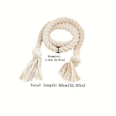 2pcs Cotton Rope Curtain Tieback Handwoven Holdback