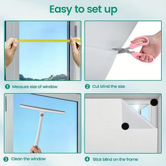 1pc Blackout Curtain Room Darkening Light Blocking Portable Window Shade