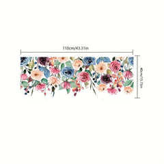 Colorful Flower Pattern Window Privacy Film UV Blocking