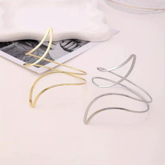 1pc Stylish Moon Tieback Metal Curtain Buckle Living Room Home Decor