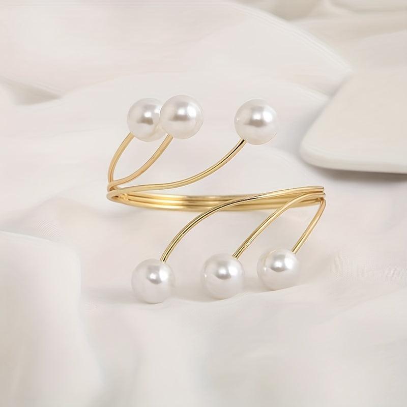 Curtain Tieback Faux Pearls Punch Holdbacks for Home Decor
