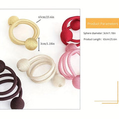 1pc Modern Curtain Tieback Binding Strap No Punching Curtain Tie Belt