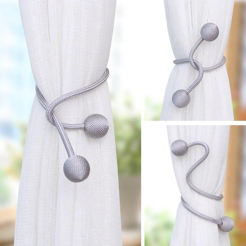 1pc Modern Curtain Tieback Binding Strap No Punching Curtain Tie Belt