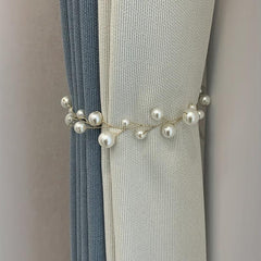 Pearl Curtain Buckle & Rope Set for Easy Installation & Stylish Decor