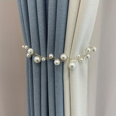 Pearl Curtain Buckle & Rope Set for Easy Installation & Stylish Decor