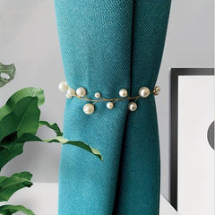 Pearl Curtain Buckle & Rope Set for Easy Installation & Stylish Decor