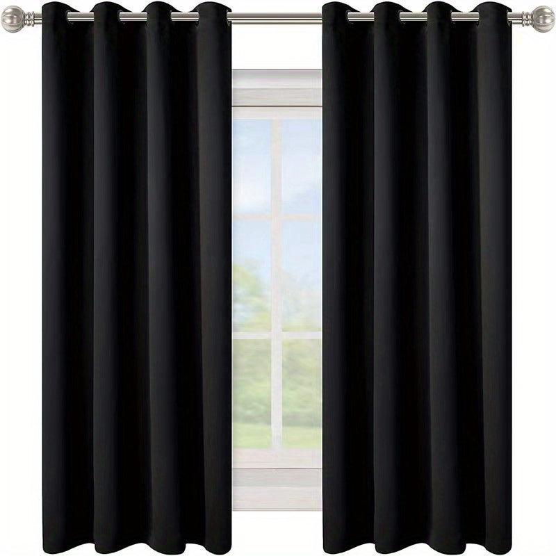 2 Panels Thickened Light-proof Curtain Style for Balcony Room Home Decor