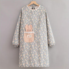 Canvas Long Sleeve Apron for Cooking and Catering