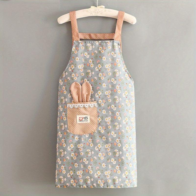 Canvas Long Sleeve Apron for Cooking and Catering