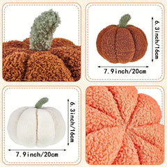 3D Pumpkin Shaped Plush Pillow for Halloween & Thanksgiving