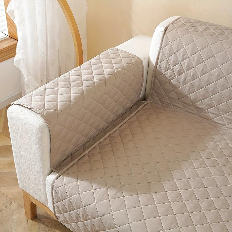 Waterproof Plaid Couch Cover Sofa Slipcover Double Sided Non Slip Furniture Prot