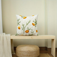 Boho Floral Tufted Pillow Cover with Insert