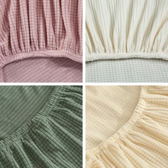 Corn Velvet Dining Chair Slipcover Elastic Cover for Home Decor