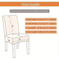Corn Velvet Dining Chair Slipcover Elastic Cover for Home Decor