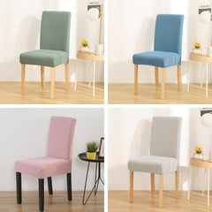 Corn Velvet Dining Chair Slipcover Elastic Cover for Home Decor