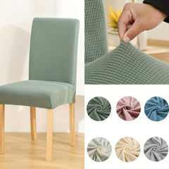 Corn Velvet Dining Chair Slipcover Elastic Cover for Home Decor