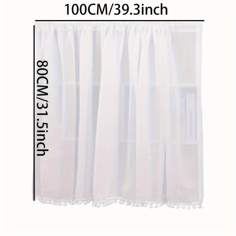Short Kitchen Curtain Modern Pelmet Rod Pocket Cabinet Curtain Window Curtain
