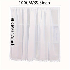 Short Kitchen Curtain Modern Pelmet Rod Pocket Cabinet Curtain Window Curtain