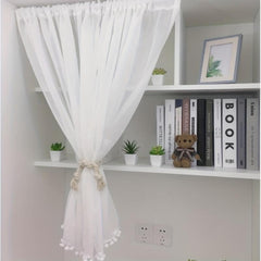 Short Kitchen Curtain Modern Pelmet Rod Pocket Cabinet Curtain Window Curtain