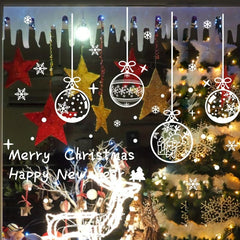 Christmas Window Sticker Hanging Ball Decoration