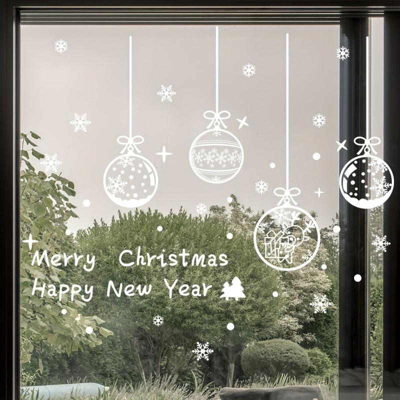 Christmas Window Sticker Hanging Ball Decoration