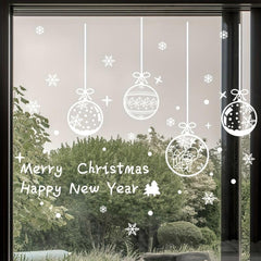 Christmas Window Sticker Hanging Ball Decoration