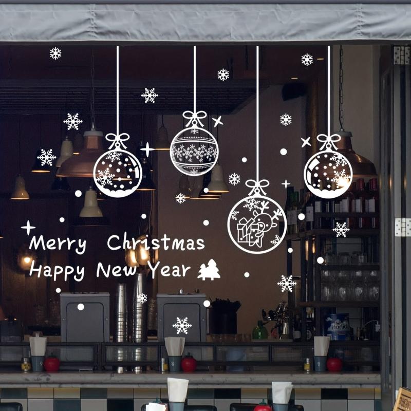 Christmas Window Sticker Hanging Ball Decoration
