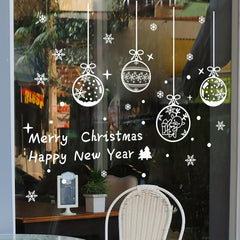 Christmas Window Sticker Hanging Ball Decoration