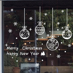 Christmas Window Sticker Hanging Ball Decoration