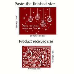 Christmas Window Sticker Hanging Ball Decoration