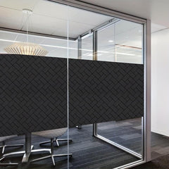 Blackout Window Film Privacy Frosted Sun Blocking for Bathroom