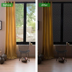 Blackout Window Film Privacy Frosted Sun Blocking for Bathroom