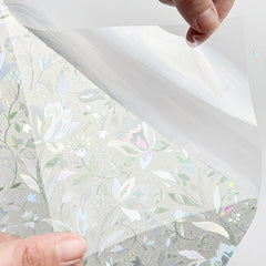 3D Stained Glass Window Film Decorative Privacy Covering