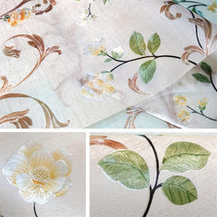 Colorful Frosted Floral Privacy Glass Film Heat Insulation
