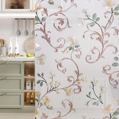 Colorful Frosted Floral Privacy Glass Film Heat Insulation