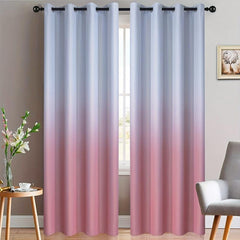 Blackout and Pink Gradient Curtains for Home Decor