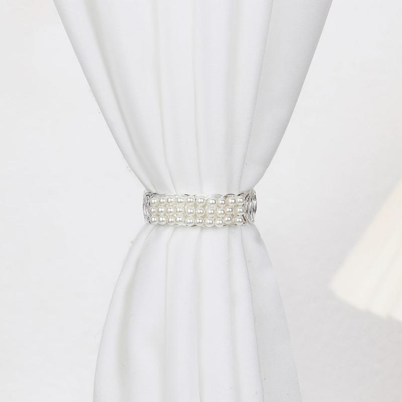 1pc Pearl Curtain Tieback Home Decor Accessory