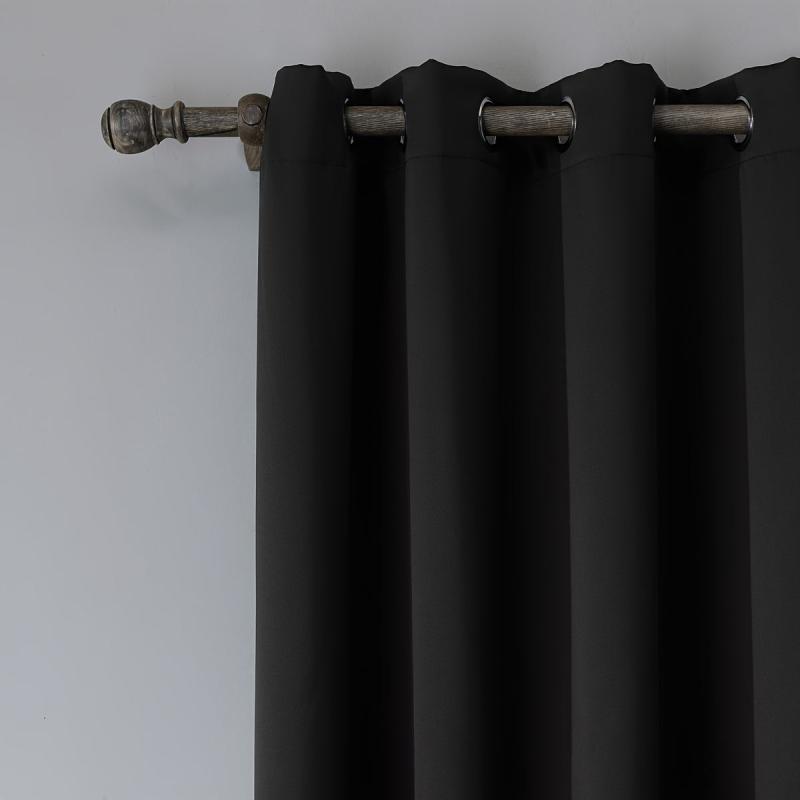 Thermal Insulated Blackout Curtains Room Darkening Drapes