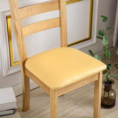 6pcs PU Leather Chair Slipcovers for Dining Room Kitchen Hotel