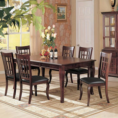6pcs PU Leather Chair Slipcovers for Dining Room Kitchen Hotel