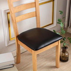 6pcs PU Leather Chair Slipcovers for Dining Room Kitchen Hotel