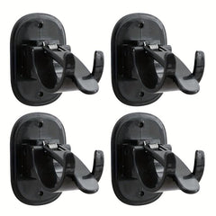 Adhesive Curtain Rod Brackets - No Drilling, 1.52-4.32 cm Rod Holder