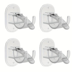 Adhesive Curtain Rod Brackets - No Drilling, 1.52-4.32 cm Rod Holder
