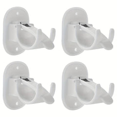 Adhesive Curtain Rod Brackets - No Drilling, 1.52-4.32 cm Rod Holder