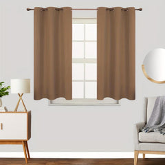 2 Panels Grommet Top Blackout Curtains