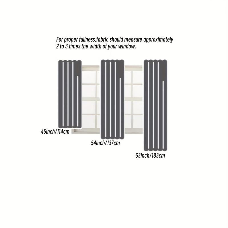 2 Panels Grommet Top Blackout Curtains
